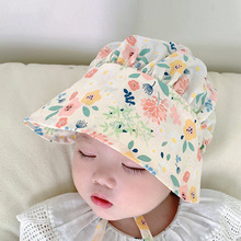 婴儿帽子春秋女宝宝遮阳薄款公主帽可爱夏季新生儿女童包头帽