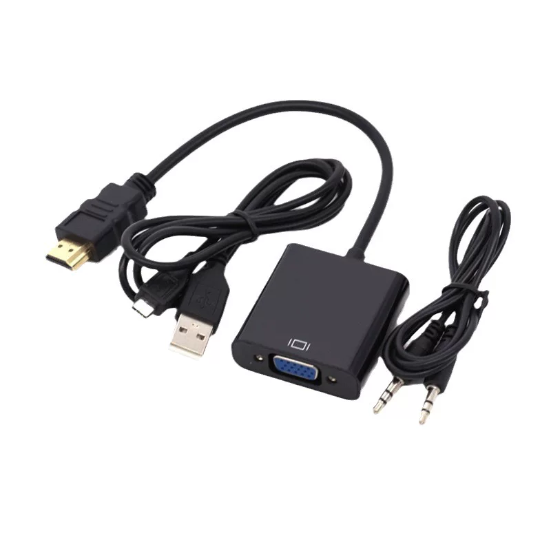 HDMI к VGA с питанием конвертация линии HDMI к VGA роторный разъем конвертация линии