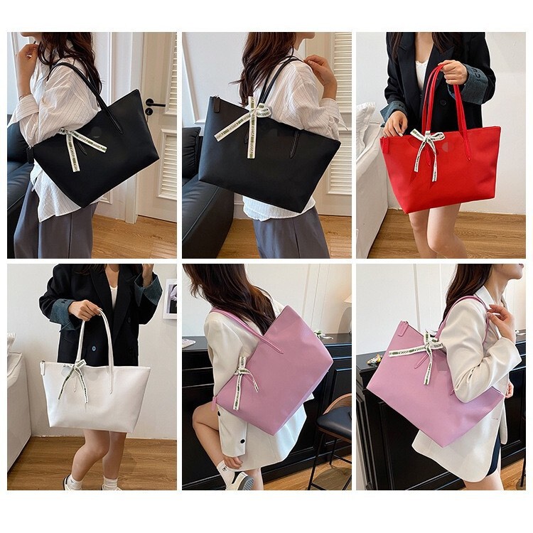 French-Style Crocodile Fashion Bag, Large Shoulder Bag for Women, Large Capacity Handbag, Horizontal Solid Color Commuter Tote Bag French-Style Crocodile Fashion Bag, Large Shoulder Bag for Women, Large Capacity Handbag, Horizontal Solid Color Commuter Tote Bag