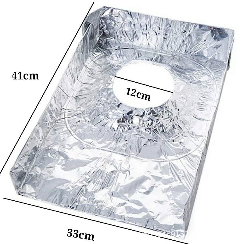 Cocina estufa de gas papel de aluminio almohadilla a prueba de aceite placa a prueba de aceite banco de cocina estera de limpieza a prueba de aceite almohadilla protectora almohadilla de aislamiento térmico 10 piezas