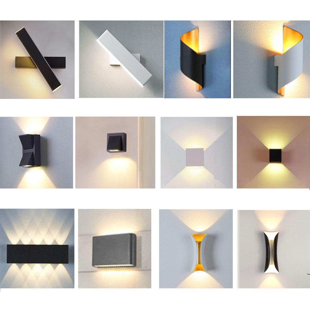Viento moderno muy minimalista exterior l lámpara de pared de patio hotel interior creativo pasillo escalera pasillo iluminación de sala de estar