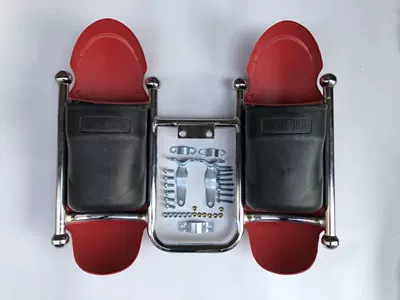Motorcycle bumper — Guard with Cover Storage Box - white-iron-red-windshield-without-cover
