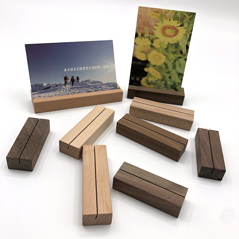 Wooden Card Holder Wooden Postcard Rack Wooden Table Desktop Display Card Restaurant Card Calendar Clip Base Food Card Holder Wooden Card Holder Wooden Postcard Rack Wooden Table Desktop Display Card Restaurant Card Calendar Clip Base Food Card Holder