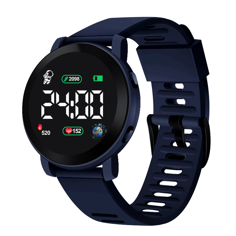Caliente nuevo LED ronda reloj electrónico tendencia de la moda ocio al aire libre impermeable estudiante deportes reloj electrónico