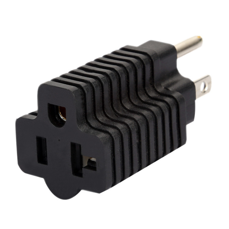 WA-1051美标式工业横竖转换插头 NEMA5-15P TO 5-15R 公母转换器