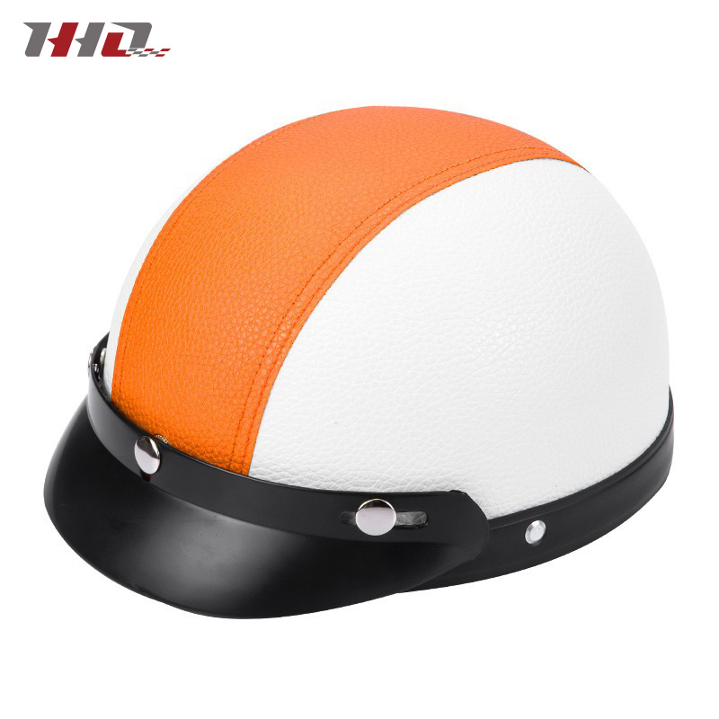 Nuevo casco eléctrico de batería casco de automóvil cuatro estaciones generales para hombres y mujeres otoño y invierno caliente fabricante de medio casco retro