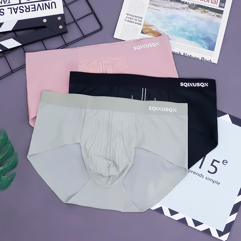 SQINUSQN/LionQinuo Ice Silk Cool Feeling Men's Briefs Antibacterial Shorts Casual Underwear Wholesale SQINUSQN/LionQinuo Ice Silk Cool Feeling Men's Briefs Antibacterial Shorts Casual Underwear Wholesale