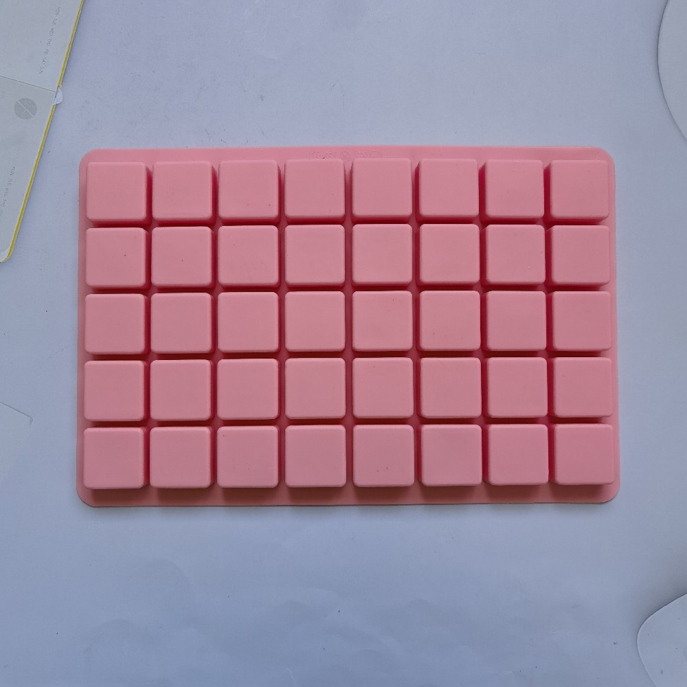 40 rejilla de hielo cuadrada continua 228 molde de silicona pastel helado pudín molde de postre jabón utensilios para hornear