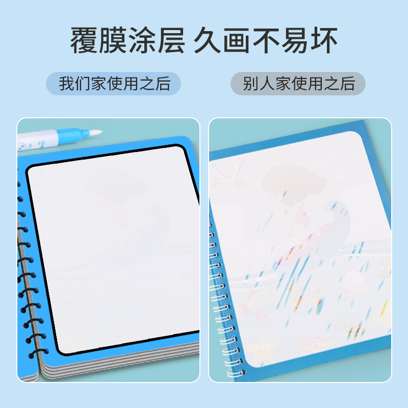 Magic water painting children's water repeated graffiti book baby painting coloring book boys and girls children's educational toys