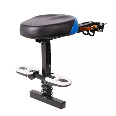 Electric Scooter Battery Bike: Child seat shed - blue-single-seat-footrest-other