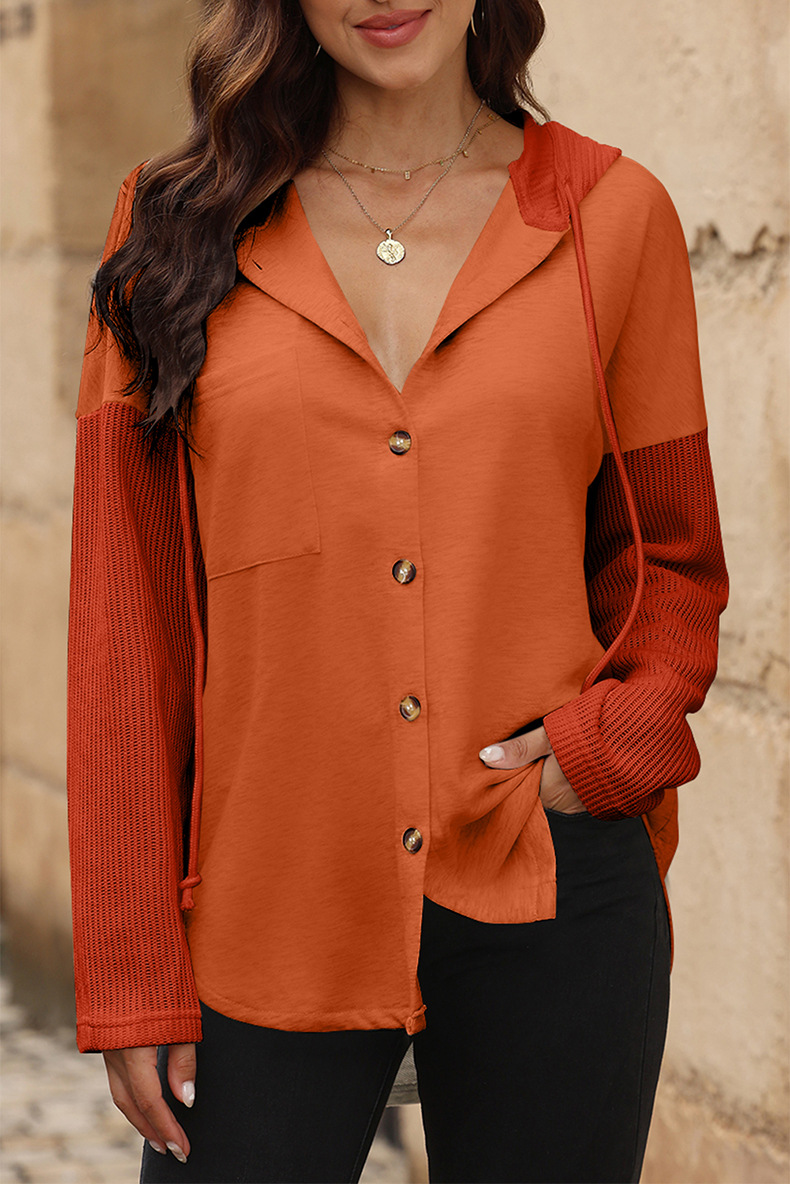 Women's hoodies birds Long Sleeve Casual Color Block Solid Color display picture 7