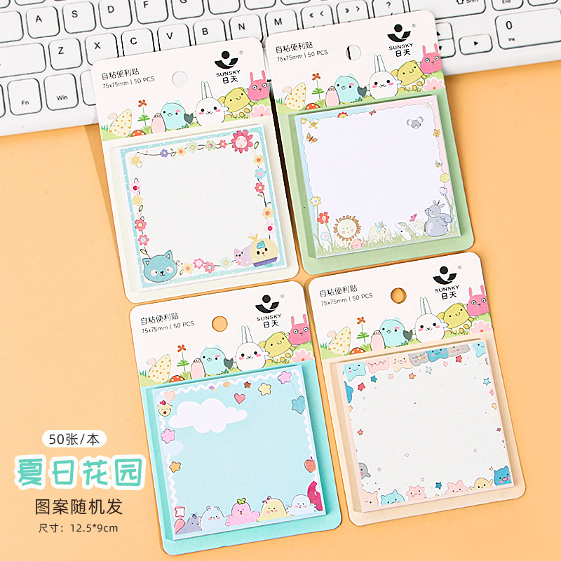 Estudiante dibujos animados nota adhesiva nota desgarrable nota n veces nota nota nota Nota nota nota