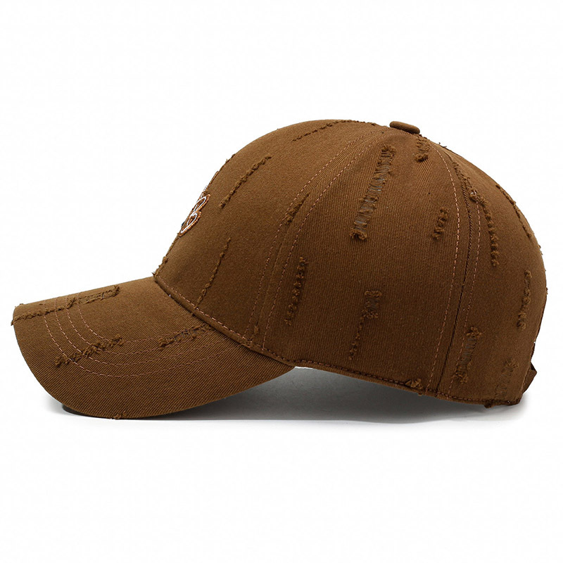 New Embroidered Letter Distressed Sunshade Sunscreen Baseball Cap Outdoor Four Seasons Unisex Fashion Trend Hat_voghion.com