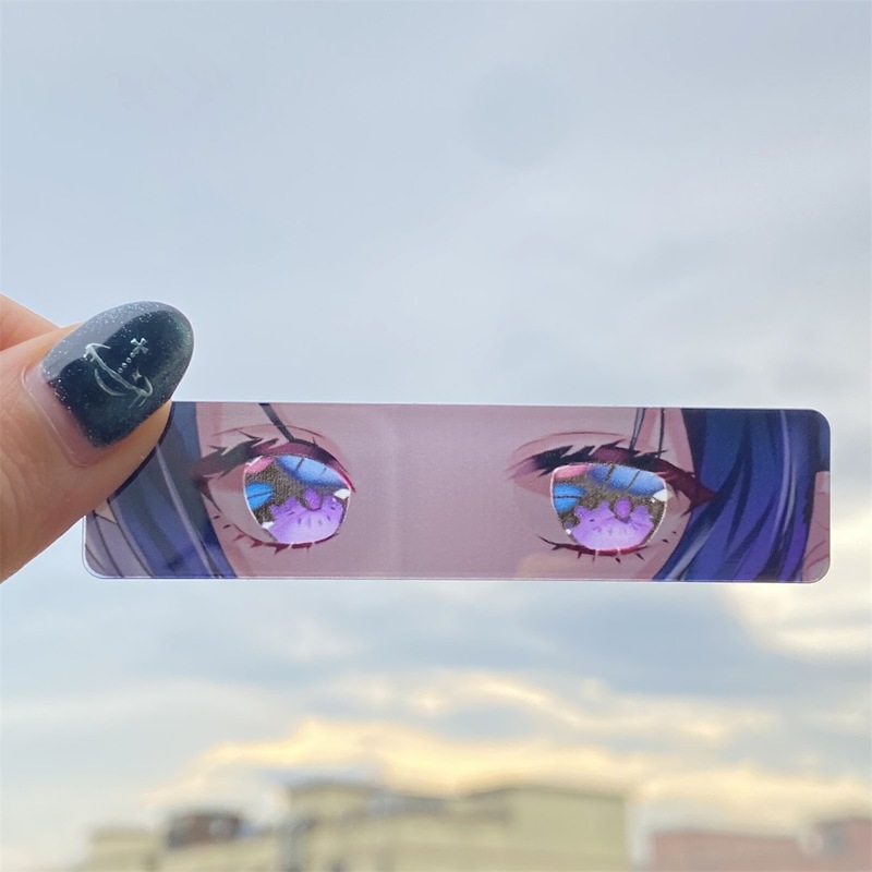 亚克力发光眼睛条钥匙扣挂件 卡通动漫周边漫展礼品钥匙扣定制|undefined
