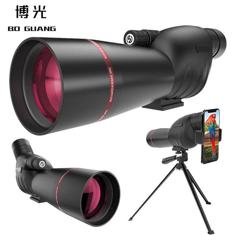 25-75x60单筒望远镜高清变倍微光夜视户外旅游悦目观鸟镜手机拍照