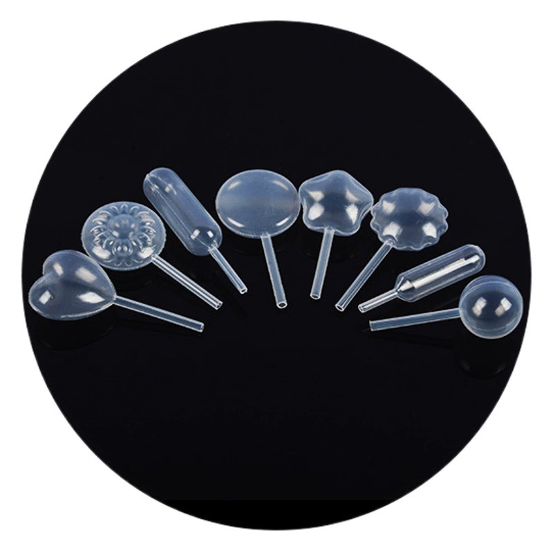 Пластиковая капельница Одноразовый эксперимент плоская круглая сердцевидная соломка прозрачная длинная пипетка