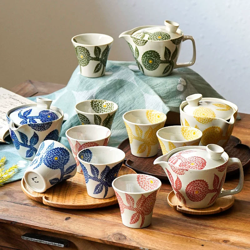 Сюнь Шань керамика KUNZAN/Позомяо область/Дали узор чайник чашка (2) костюм