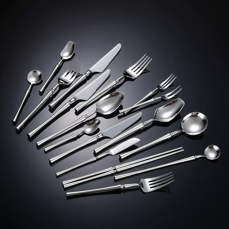小蛮腰304不锈钢餐具 创意加厚刀叉勺套装酒店西餐牛排刀叉甜品勺