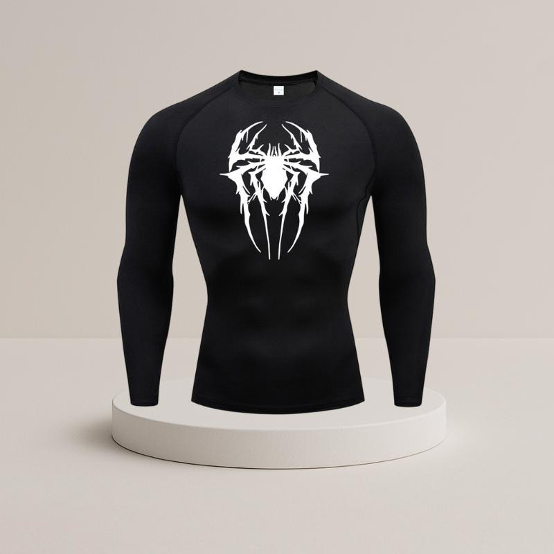 Men's Sports Long Sleeve Training T-shirt Quick Drying Printed Top_voghion.com