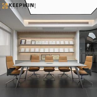 Italian-style Light Luxury High-quality Class Chair Simple Comfortable Sedentary Waist Protection Boss Chair Creative Cowhide Swivel Chair Four-star Foot Chair