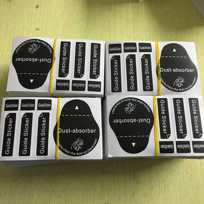 Black English dust removal sticker (50*80)mm