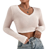 Весенний летний сексуальный трикотажный короткий свитер с молнией, лонгслив, европейский стиль, в обтяжку