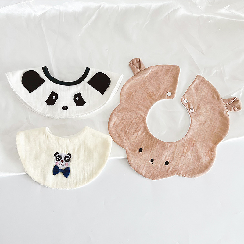 bow tie panda gauze set