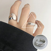 Retro one size fashionable brand ring hip-hop style, on index finger