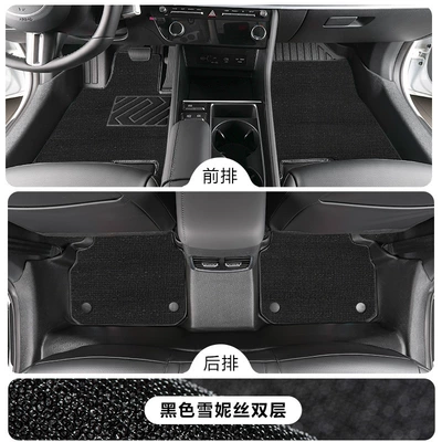 20-25 models, 10th and | Modelə uyğun ayaqaltı - hyundai-sonata-102020-2022-model10th-generation-single-layertpe-foot-mat-black-snowy-fabric