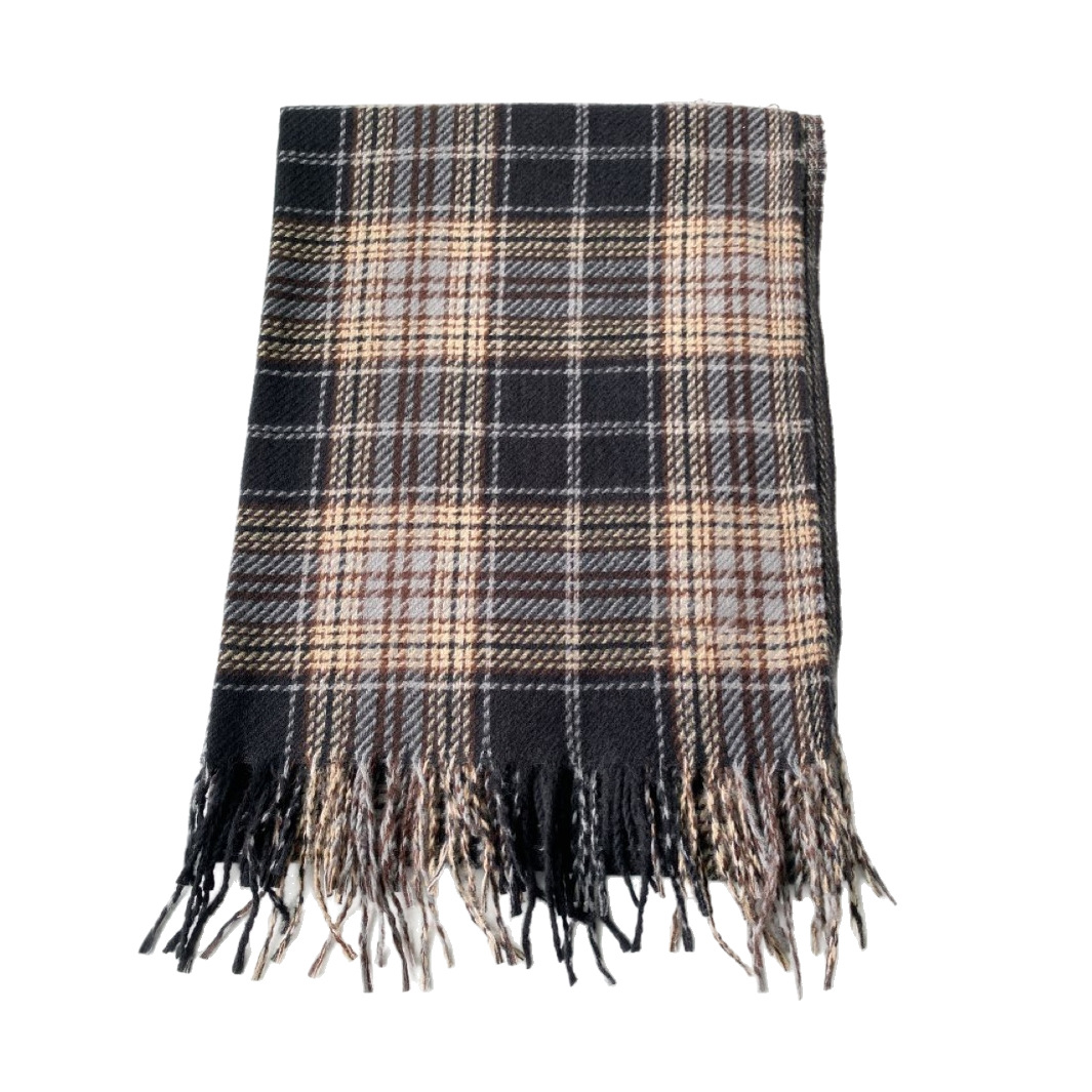 Nuova piccola sciarpa scozzese coreana fresca 2025 per tenersi al caldo in inverno, sciarpa universitaria carina e spessa, versatile per studenti_voghion.com