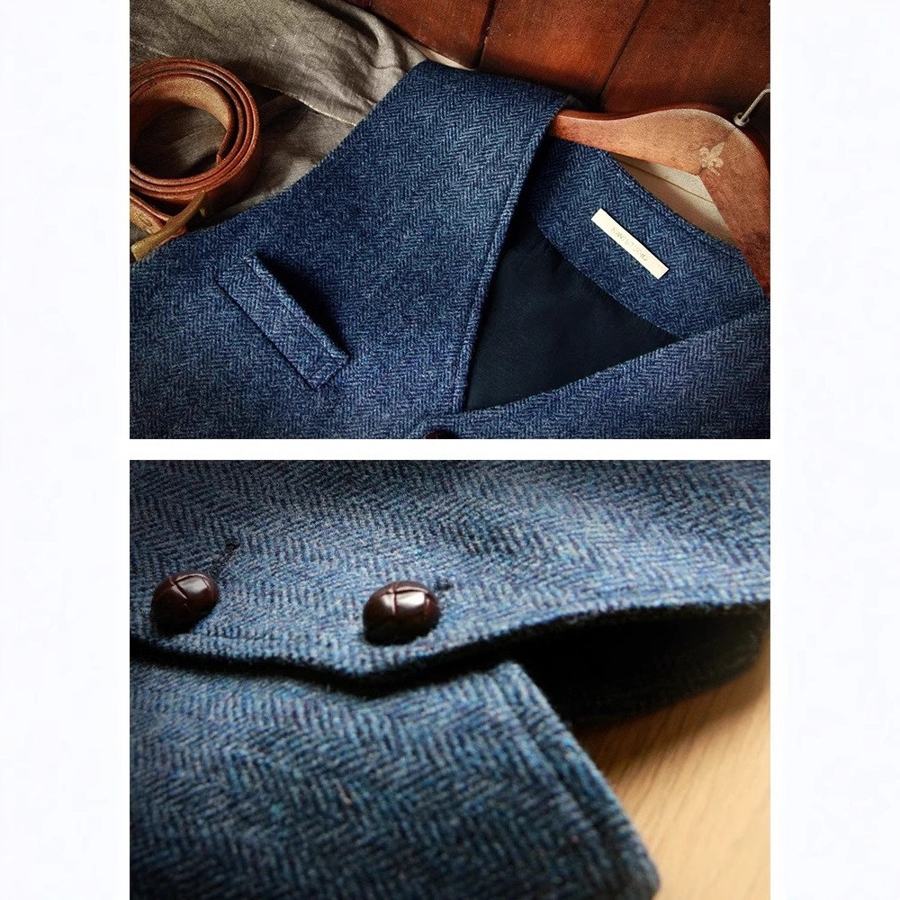 Traje de hombre chaleco Comercio exterior SLIM-Fit espiga chaleco casual negocio profesional ropa formal mejor hombre vestido de los hombres 12