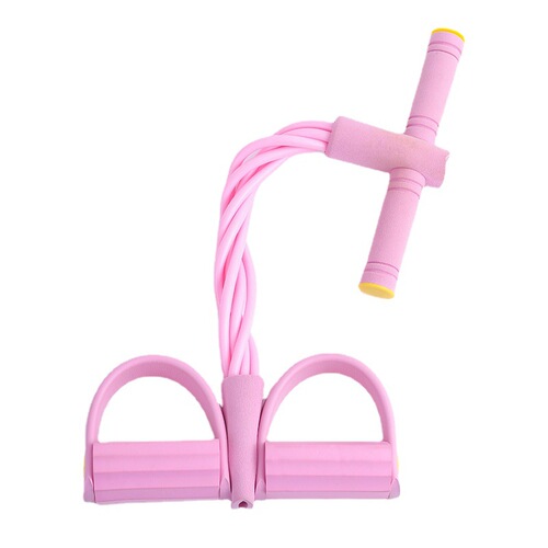 Pedal tensioner four-tube yoga sit-ups exercise fitness equipment thin legs and abdominal muscles artifact elastic rope belt