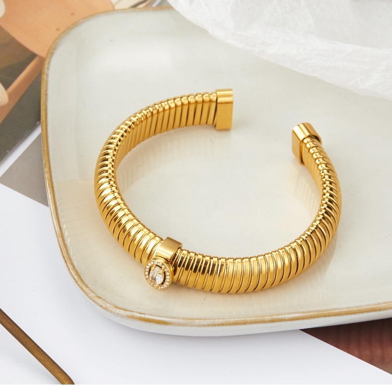 adjustable women's bracelet stainless steel