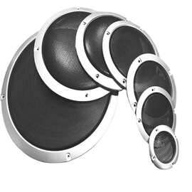 2寸-10寸银色音箱喇叭网罩七彩音乐灯网罩 汽车低音炮改装保护罩
