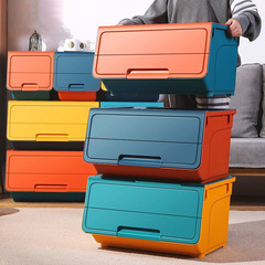 P8H 子供のおもちゃ収納ボックス斜め口大型プラスチック家庭用多機能ベビースナックブック収納