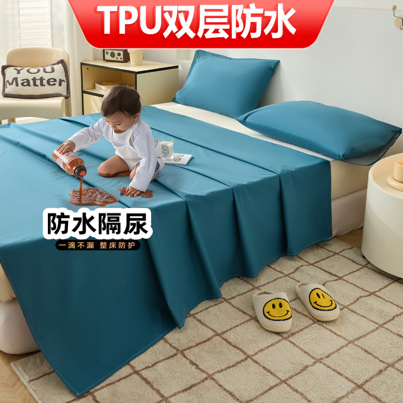 Protector de Cama Impermeable para Orina y Pelo de Gatos, Barrera de Orina, Lavable a Máquina, Protector de Orina para Perros, Conejos y Otras Mascotas, Tapete Absorbente.