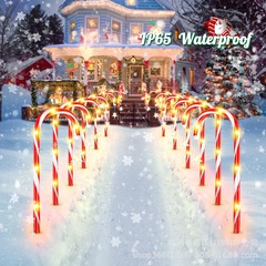 越境ソーラー芝生用杖クリスマス杖星雪の結晶屋外庭園ライト地面埋め込みライトに最適