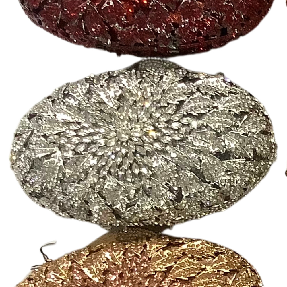 Bolsa de cena de diamantes flor tridimensional bolsas de mano de banquete de diamantes de color bolsas de mano de mujeres cajas metálicas huecas bolsas de mano
