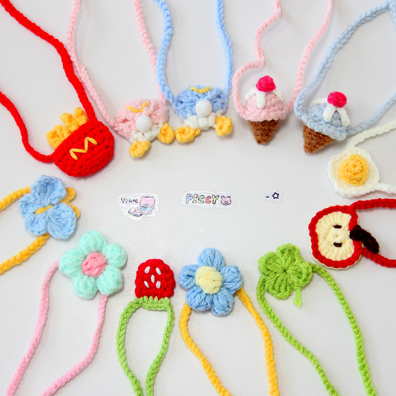 13 Self-Mockery Bear Crossbody Bag Doll Bag 10/20 Cotton Doll Woven Bib Cute Accessories Doll Clothes