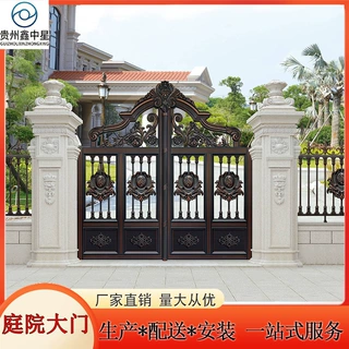双开入户门别墅庭院门农村自建房平开门可定制防盗门大门双开门