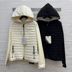 深圳南油直供冬季新款气质小个子拼接百搭连帽修身格纹纯色羽绒服