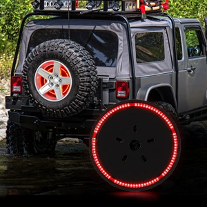 Suitable for Wrangler Jk Spare Tire Car Accessories Brake Light Led Anti-Rear Collision Warning Light Red Light Accessories