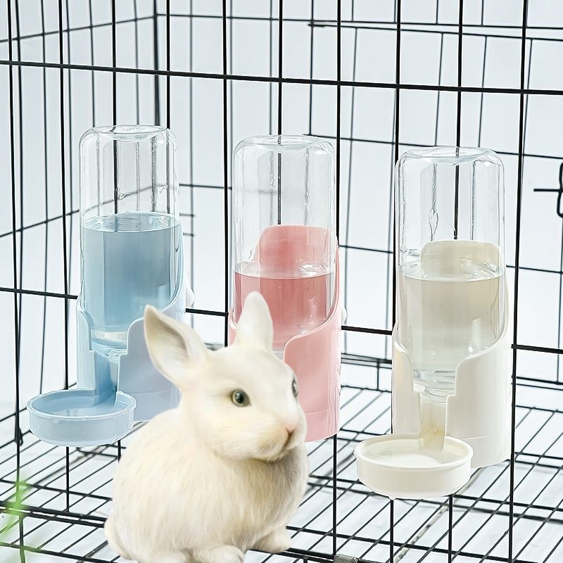 喂食笼子宠物用品猫盆兔子悬挂饮水机喂猫碗挂式水壶自动水器猫咪