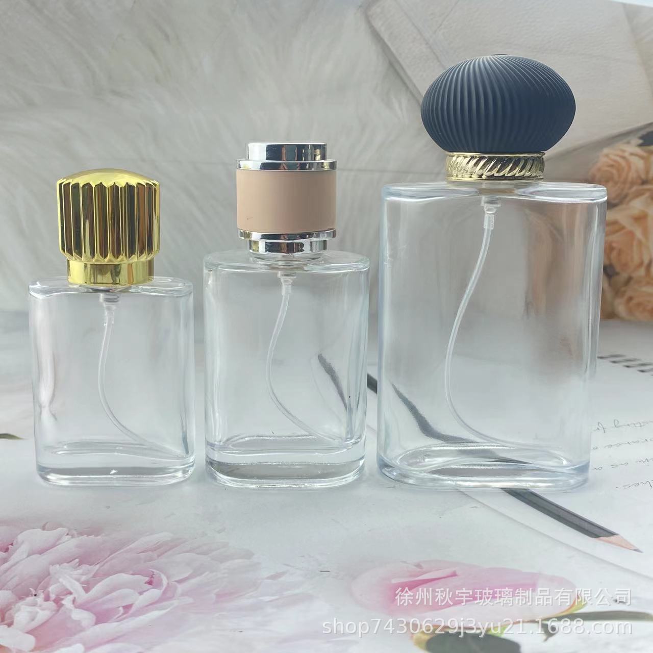 批发高档香水瓶分装瓶便携分装器爆款大容量 l空瓶按压玻璃喷雾瓶