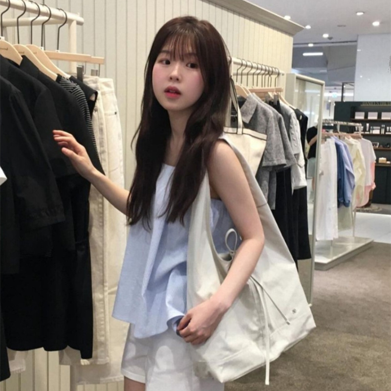 韓国ニッチDPリボン本革レディースバッグホーボーレイジースタイルリラックス感万能ショルダートートバッグ脇バッグ|undefined