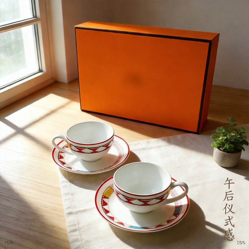 New Bone China High-End Flower Tea and Coffee Cup Set, Afternoon Tea Cups, Gift for Friends, Wedding, Housewarming, Home Use