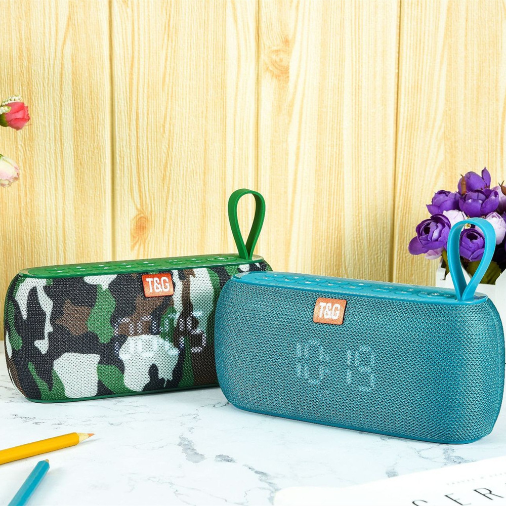 TG177 tela altavoz bluetooth subwoofer impermeable al aire libre doble diafragma de alta calidad de sonido portátil tarjeta de conexión de voz