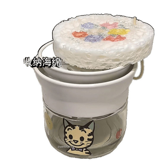 Manufacturer Kitchen Sink Dishwashing Liquid Automatic Dispenser Soap Box Sponge Storage Rack Dishwashing Liquid Press Box Ready Stock
