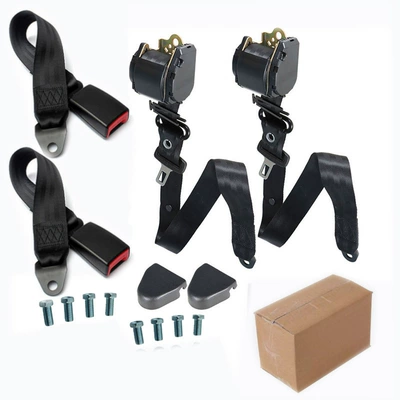 Car seat belt Emergency Locking Seat Belt - k3-galvanized-45cm-fully-wrapped-webbing-base-with-screws-two-sets-per-box