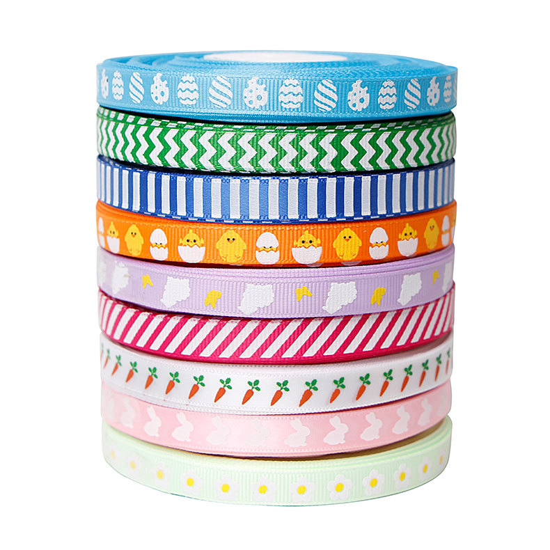 【厂家直销】美丝达ribbon织带复活节礼盒套装包装丝带子定制批发|ms